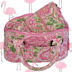 Vera Bradley Petal Pink Lucy purse and trifold